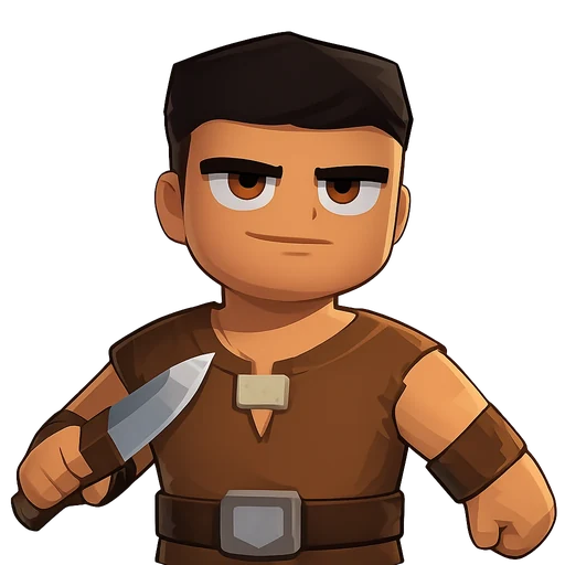 A warrior with a blade